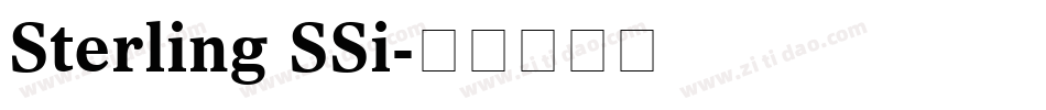 Sterling SSi字体转换